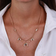 Collana in Metallo con lune