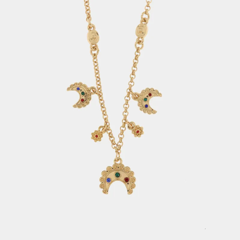 Collana in Metallo con lune