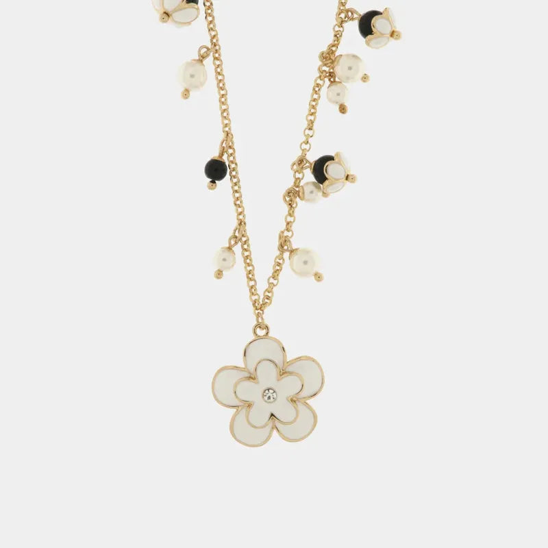 Collana in Metallo con fiore pendente