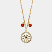 Collana in Metallo con ruota siciliana