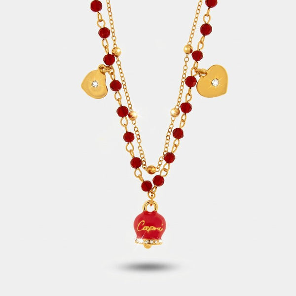 Collana multifilo con campanella | ciondolo per laurea | BYSIMON