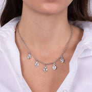 Collana in Metallo pendenti cuori sacro