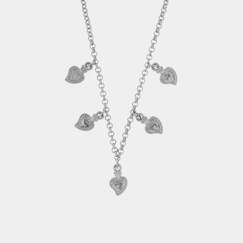 Collana con cuori sacri napoletani | regali portafortuna | BYSIMON