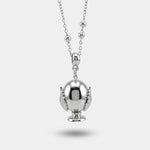 Collana in Metallo con pumo placcato argento - BYSIMON gioielli