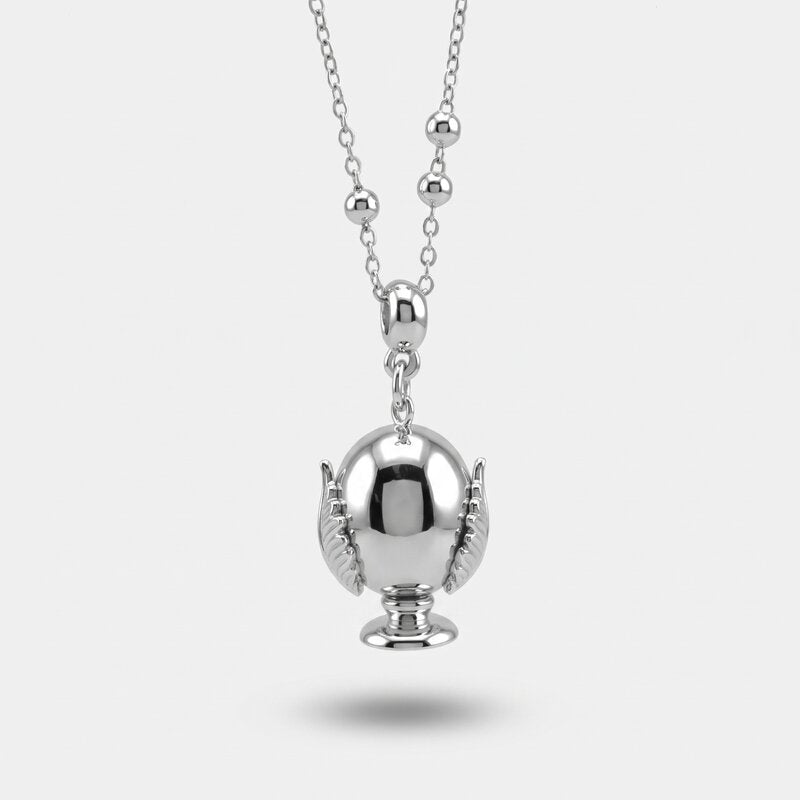Collana in Metallo con pumo placcato argento - BYSIMON gioielli