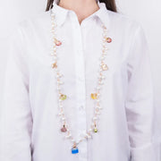 Collana in Metallo con perle e profumi