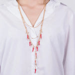 Collana in Metallo pendenti cornetti rossi AMONAPOLI - gioiello BySimon