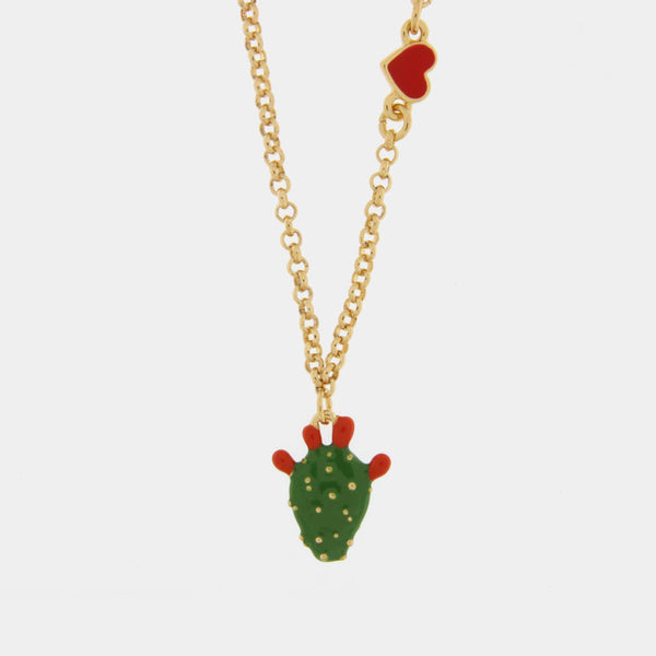 Collana in Metallo con cactus - BYSIMON gioielli