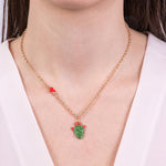 Collana in Metallo con cactus - BYSIMON gioielli