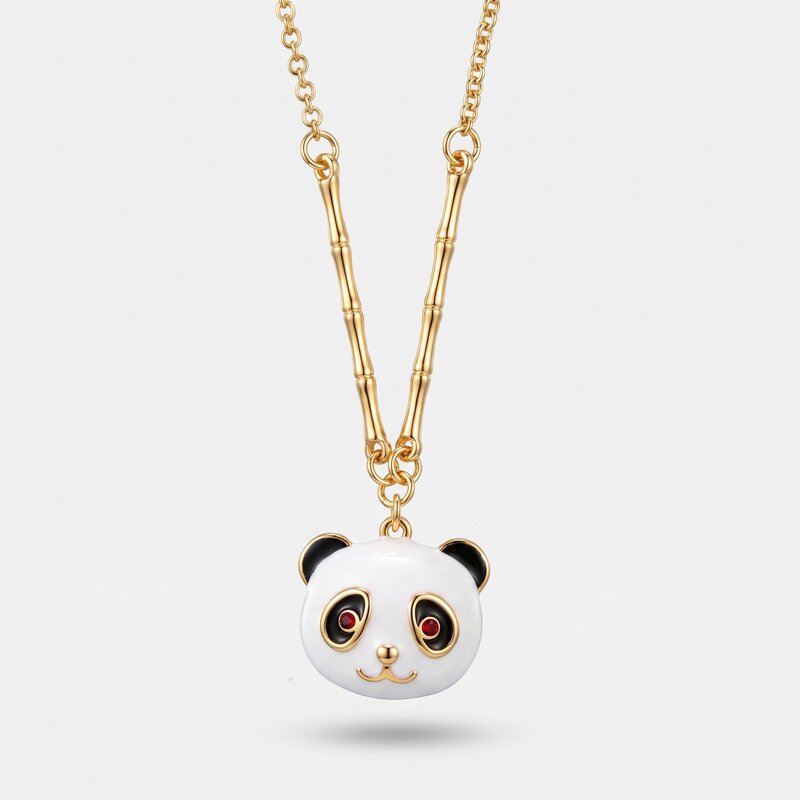 Collana in Metallo con ciondolo a forma di panda - BYSIMON gioielli