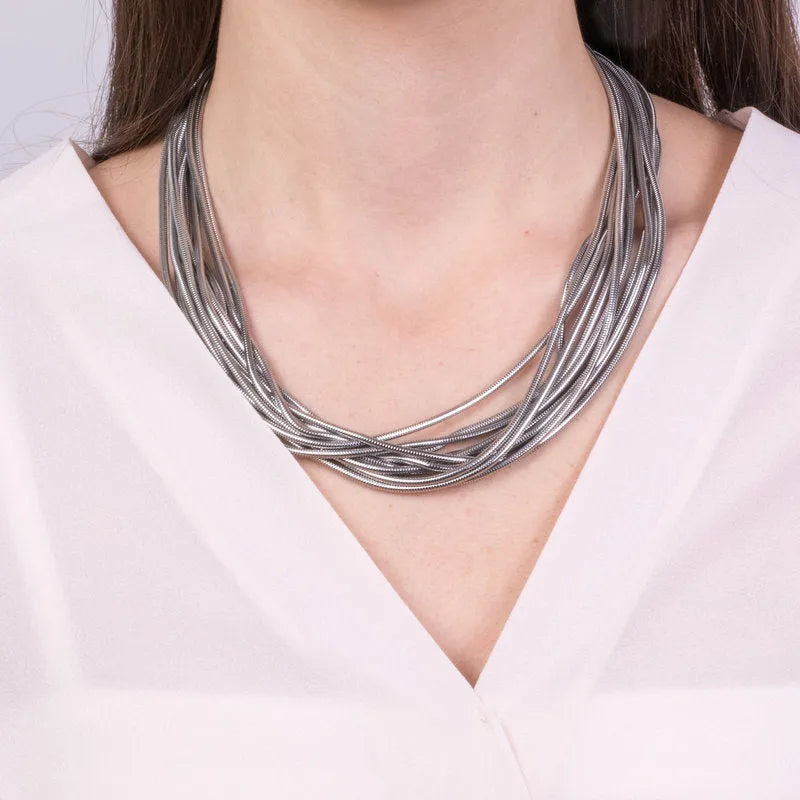 Collana in Metallo multifilo