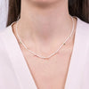 Collana in Metallo con pietre e zirconi colorati