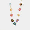 Collana in Metallo con fiori colorati