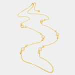 Collana in Metallo con fiori rosa - BYSIMON gioielli