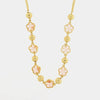 Collana in Metallo con fiori rosa