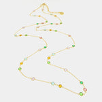 Collana in Metallo con cristalli colorati - BYSIMON gioielli