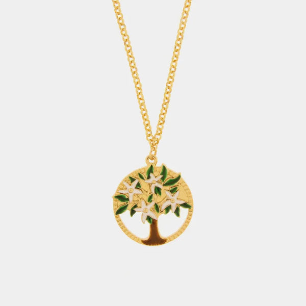Collana in Metallo con albero di fiori - BYSIMON gioielli