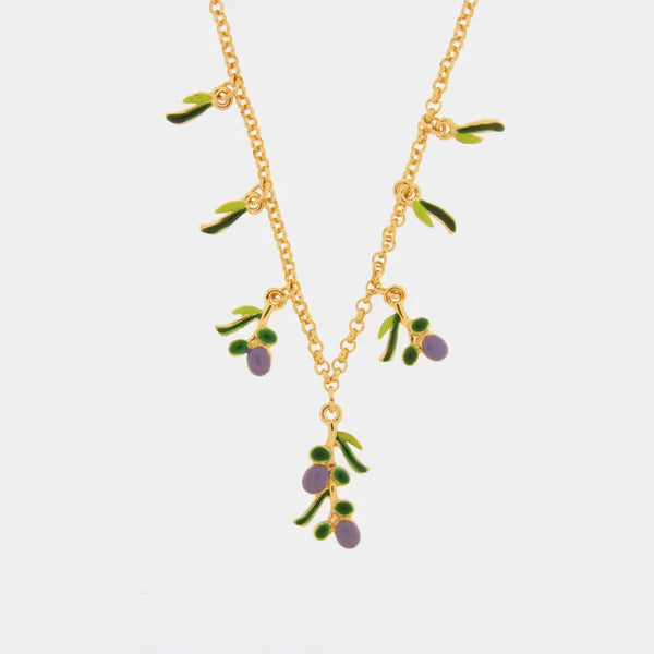 Collana in Metallo con olive - BYSIMON gioielli
