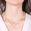 Collana in Metallo a cerchio con perline