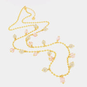 Collana in Metallo con cristalli e perle sintetiche