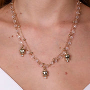 Collana in Metallo con campanelle gold multifilo