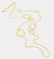Collana in Metallo lunga con cerchi