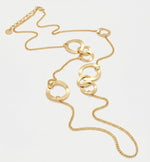Collana in Metallo lunga con cerchi - BYSIMON gioielli