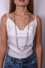Collana in Metallo con cristalli multicolor - BYSIMON gioielli