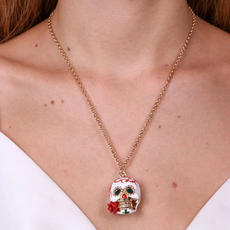 Collana in Metallo con capuzzella bianca AMONAPOLI - gioiello BySimon