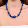 Collana in Metallo con pietre blu