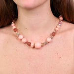 Collana in Metallo con pietre arancioni - BYSIMON gioielli