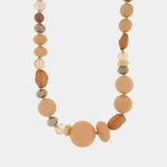 Collana in Metallo con pietre arancioni - BYSIMON gioielli