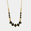Collana in Metallo con pietre nere rettangolari