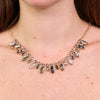 Collana in Metallo con cristalli nelle sfumature dei beige - BYSIMON gioielli
