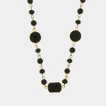 Collana in Metallo con perle e pietre nere AMOVENEZIA - gioiello BySimon