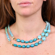 Collana in Metallo con pietre nelle sfumature del verde