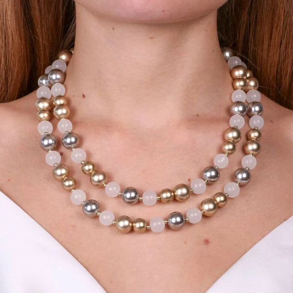Collana in Metallo con pietre - BYSIMON gioielli