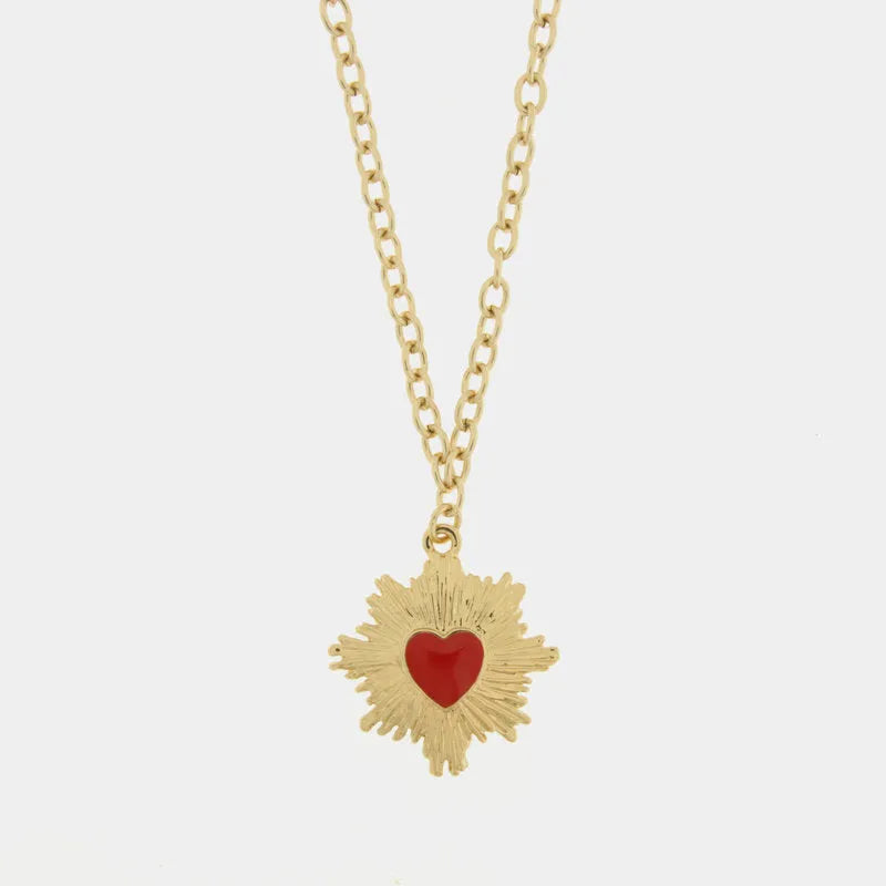 Collana in Metallo con cuore Sacro - BYSIMON gioielli