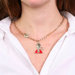 Collana in Metallo Con San Gennaro e cuore AMONAPOLI - gioiello BySimon
