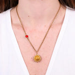 Collana in Metallo con riccio di mare