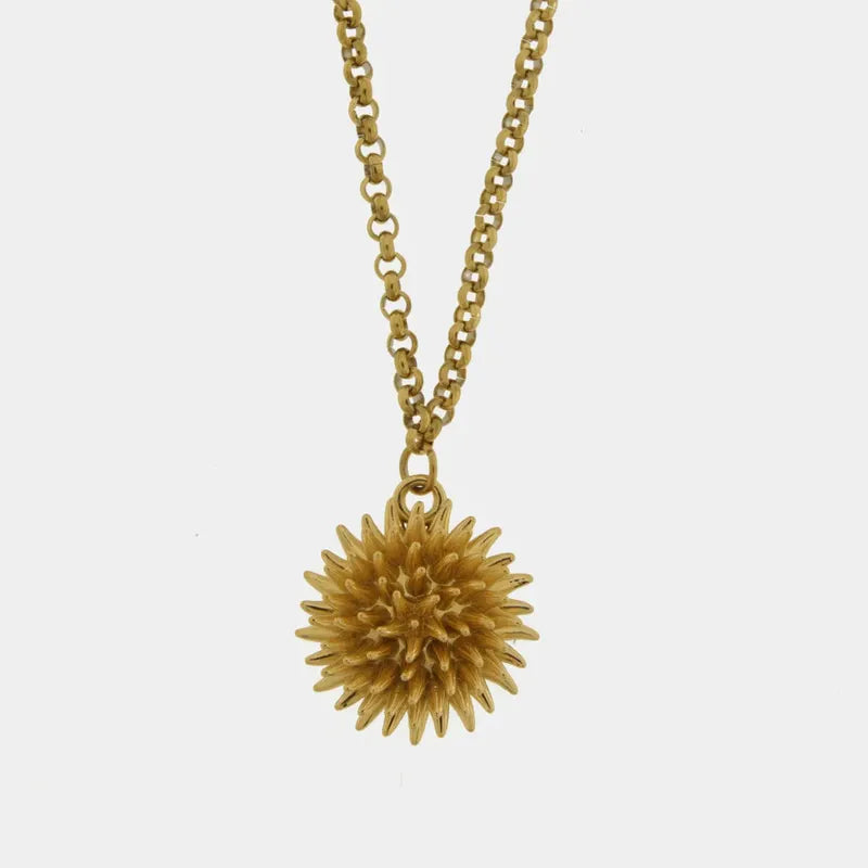Collana in Metallo con riccio di mare
