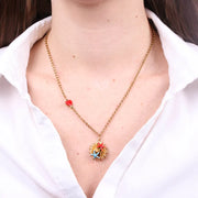 Collana in Metallo con riccio di mare e stelle marine