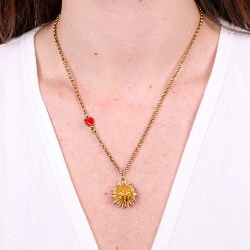 Collana in Metallo con riccio di mare