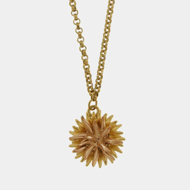Collana in Metallo con riccio di mare
