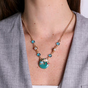 Collana in Metallo con pendente  e stelle marine