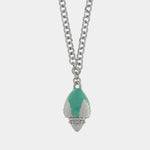 Collana in Metallo con pumo verde - BYSIMON gioielli