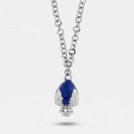 Collana Pumo Pugliese Blu in Metallo Placcato Rodio | I Love Apulia - BYSIMON gioielli