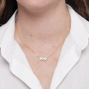 Collana in Metallo zirconi colorati