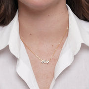 Collana in Metallo zirconi colorati