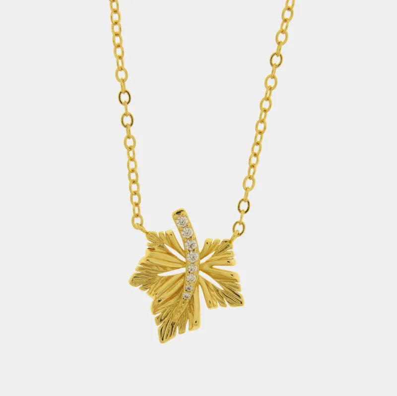 Collana in Metallo foglia